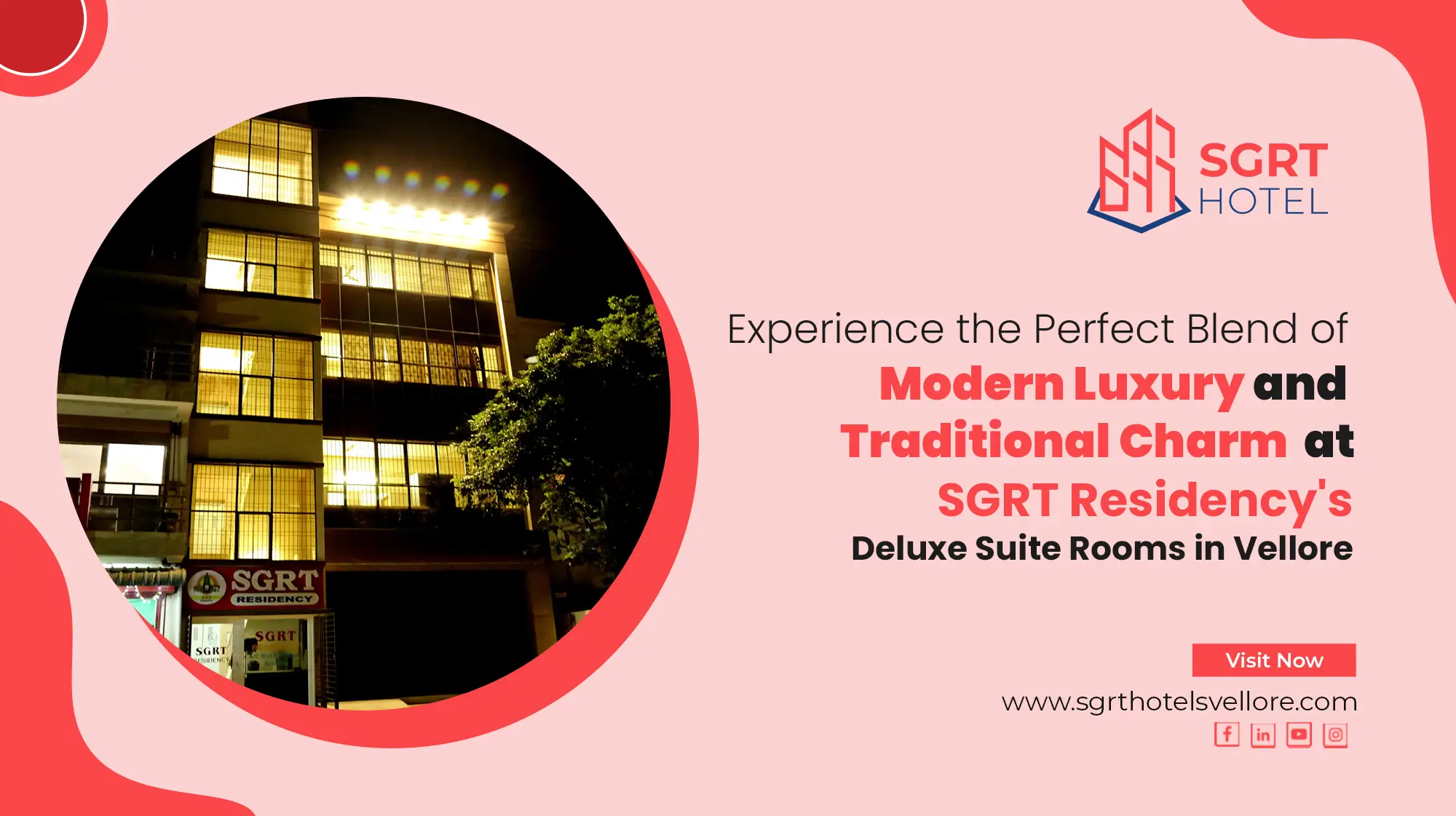 Experience the Perfect Blend of Modern Luxury and Traditional Charm at SGRT Residency's Deluxe Suite Rooms in Vellore