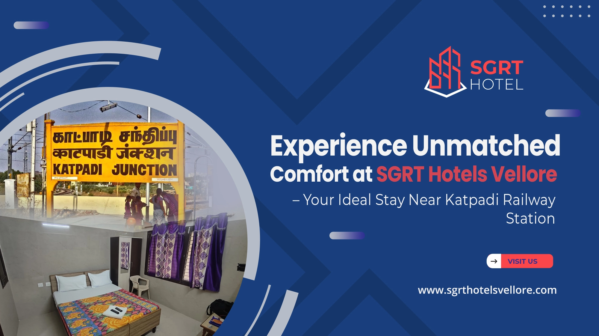Experience Unmatched Comfort at SGRT Hotels Vellore – Your Ideal Stay Near Katpadi Railway Station